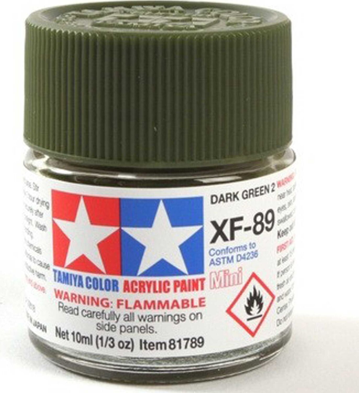Acrylic Mini XF-89 Dark Green 10ml Bottle (2)